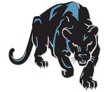 6 Sheets Fake Tattoos Set Black Panther Predator Crouching Hunting Temporary Tattoos suitable for Ad