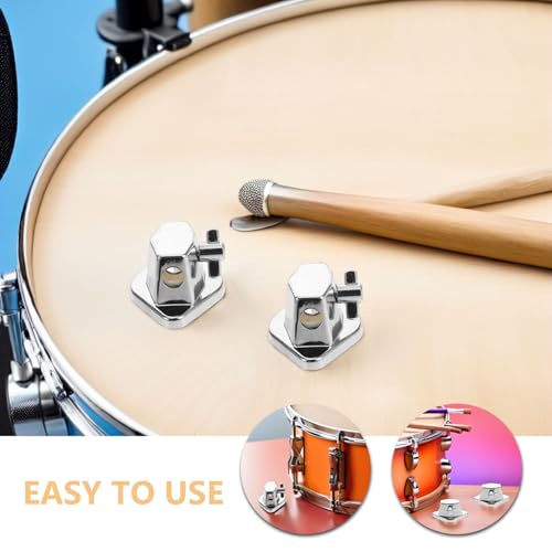 Support métallique de tom basse avec embase robuste de fixation pour matériel de percussion