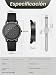 Imagen de EUTOUR Relojes para Hombre con Bolas Magnéticas Laberintos Diseño Creativo Único Relojes de Cuarzo Unisex Impermeable Reloj de Pulsera Moda Correa de Silicona Negro