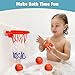 MARPPY Bath Toys, Bathtub Basketball Hoop for Toddlers Kids, Boys and Girls with 4 Soft Balls, Mold Free & Strong Suction Cup, Bathtub Shooting Game & Fun Toddlers Bath Toys for Boys or Girls