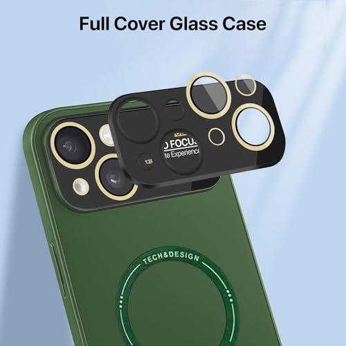 Image of Vaku Luxos Premium Silicon Polarized Back Cover for iPhone 15 Plus Texture Full Lens Protection Silicon Case Scratch Resistant Slim Thin Military-Grade Protection - Green