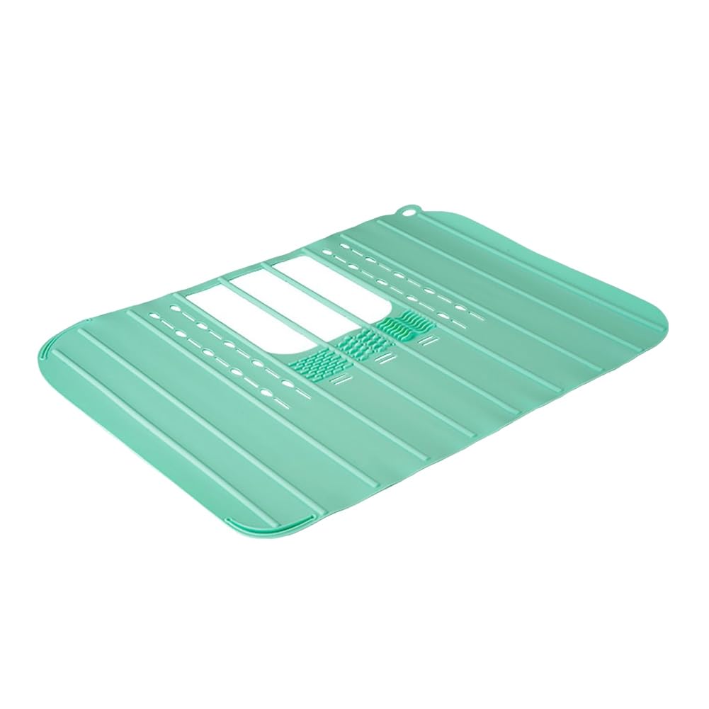 CTRLZS Foldable Sink Cover Mat Space Saving Bathroom Organizer Makeup Brush Cleaning Mat B