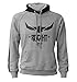 ROCK-IT Apparel Uomo - Felpa con Cappuccio per Lo Sport Casual - Morbido Cotone Estivo Leggero - Felpa con Cappuccio - Taglie S-5XL - Colore Grigio Erica XXL