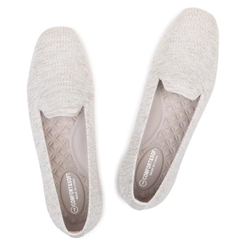 Image of Frank Mully Women's Loafer Flats Square Toe Comfortable Office Work Shoes, Cute Penny Loafer Slip On Walking Driving Shoes