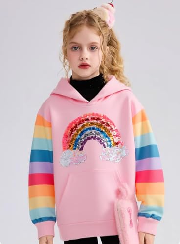 Popshion Toddler Girls Hoodies Kids Pullover Sweatshirt Butterfly Sweater Casual Hoodies Sweatshirts Long Sleeve Shirts Tops2