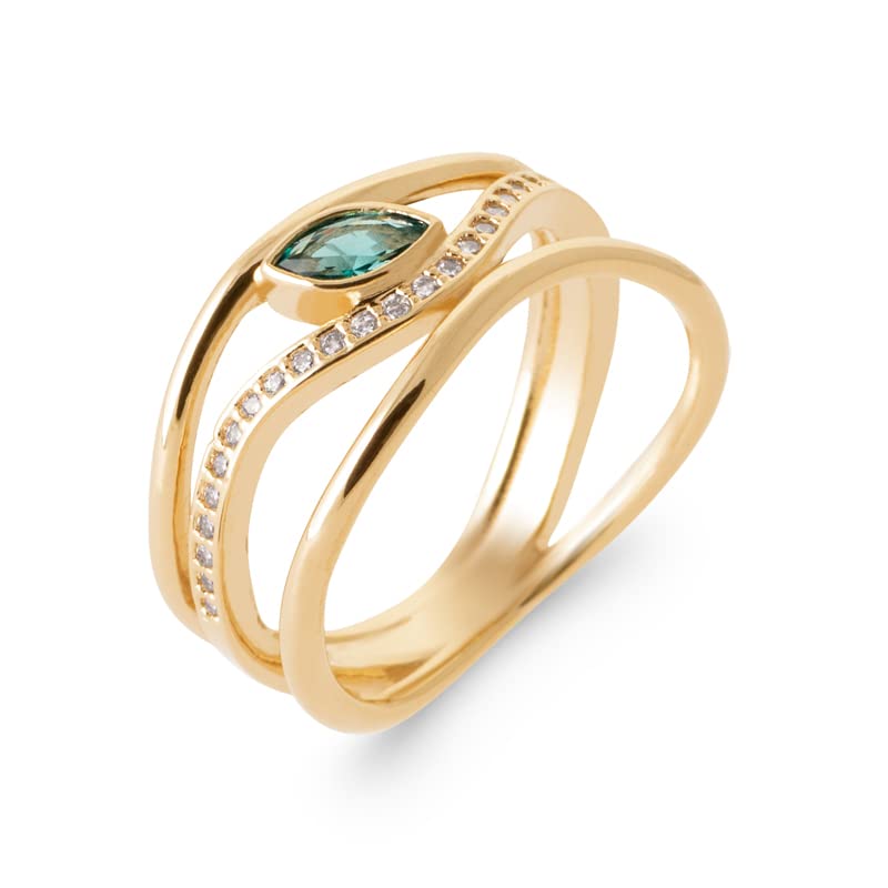 Bague en Plaqué Or 18 Carats pour sublimer vos tenues de bureau et soirées