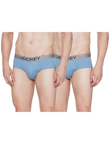 Image of Jockey 8037 Men's Super Combed Cotton Solid Brief with Ultrasoft Waistband (Pack of 2)