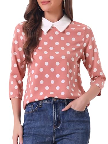 Haut à pois femme fluide pour sublimer la silhouette fine en taille XS ce printemps