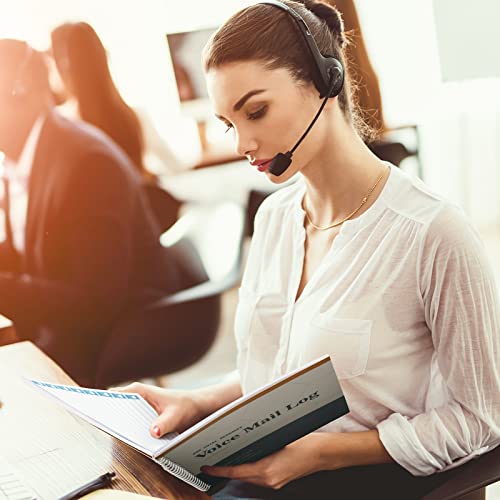 Geyee Phone Message Voice Mail Log Book 8.25 X 7.5 Inches Voicemail Message Pads 8 Per Page, 800 Messages Book For Office (2 Pads) #TOP1