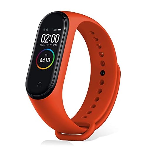 Xiaomi Mi Band 4 Pulsera de Actividad,Monitores de Actividad,Pantalla Pulsómetro Fitness Tracker, Smartwatch con 0.95''Pantalla AMOLED a Color ,con ios y Android, Naranja( Versión Global)