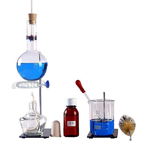 Miniatura 3 de Aparato de destilación de aceite esencial de laboratorio de 8.5 fl oz-67.6 fl oz, destilador de agua, kits de cristalería con embudo separador