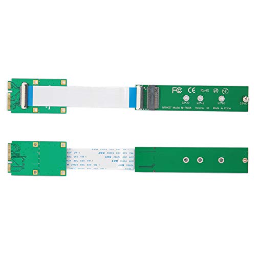 Keenso MINI PCIE Adapter Card for M.2 (NGFF) NVMe SSD, Compatible with 2230/2242/2260 Cards, Ideal for Quick Data Access