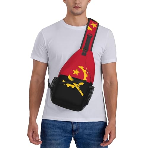 Mochila Unisex de Alta Capacidad con Diseño de Bandera de Angola miniatura 7