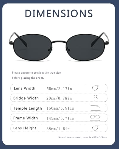 Image of Retro Oval Sunglasses for Women Men Trendy Gold Sun Glasses Vintage Metal Frame Shades