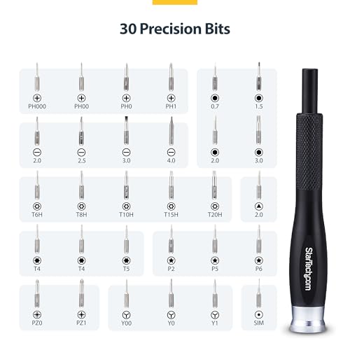 Kit de réparation informatique 40 pièces StarTech.com avec jeu de tournevis de précision 30-bit - 5