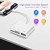 RayCue USB C to Micro SD TF Memory Card Reader, 3-in-1 USB C Camera Card Reader Adapter for iPhone 15 16 17 Pro Max,iPad Pro, MacBook Pro/Air, Chromebook XPS, Galaxy S10/S9 and More USB C Devices