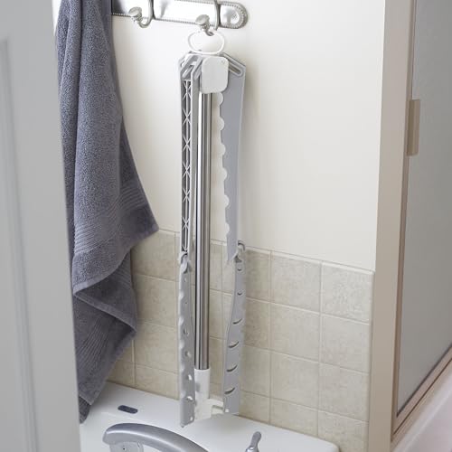 Household Essentials Grey 5006-1 Simple Indoor Tripod Clothes Drying Rack with Carrying Handle for Laundry, Small by Household Essentials - Image 2