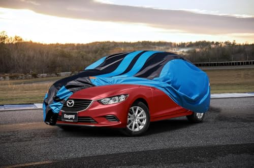 Image of Kaugung Car Cover Waterproof Custom Fit Mazda 6 (2002-2025), Full Exterior Cover for Automobiles Lightweight Resistant Outdoor Sun UV Rain Dust Snow Wind Protection.
