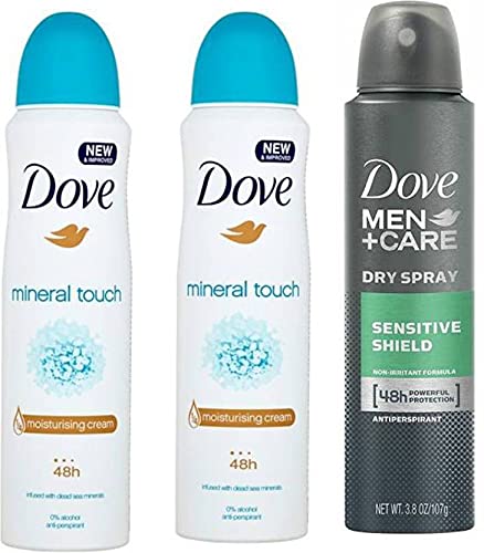 Dove 2mineral Touch And Sensitive Shield Deodorant Spray 450