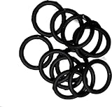 Mini Small Black Silicone Non Slip Endless Snag Free Elastics Hair Bands for Women Girls by Glitz4Girlz - Image 1