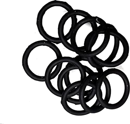 Mini Small Black Silicone Non Slip Endless Snag Free Elastics Hair Bands for Women Girls by Glitz4Girlz