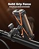 SUPERONE Bike Phone Holder, [1s Lock] Motorcycle Phone Mount, [Anti-Shake] Handlebar Cell Phone Clamp, Scooter Phone Clip for Handlebars with Diameters 0.65-1.2 in, Suitable for 4.7-7.2 in Phones #3