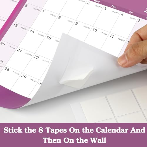 Calendario anual de pared 2026-2027 para organizar el despacho en casa y la oficina XL 6