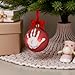 Pearhead Red Handprint Ball Ornament, DIY Baby Hand or Footprint Holiday Keepsake, Baby's First Christmas