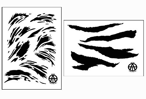Acid Tactical® Camouflage Easy Peel Paint Cerakote Camo Gun Stencils Vietnam TIGERSTRIPE Set