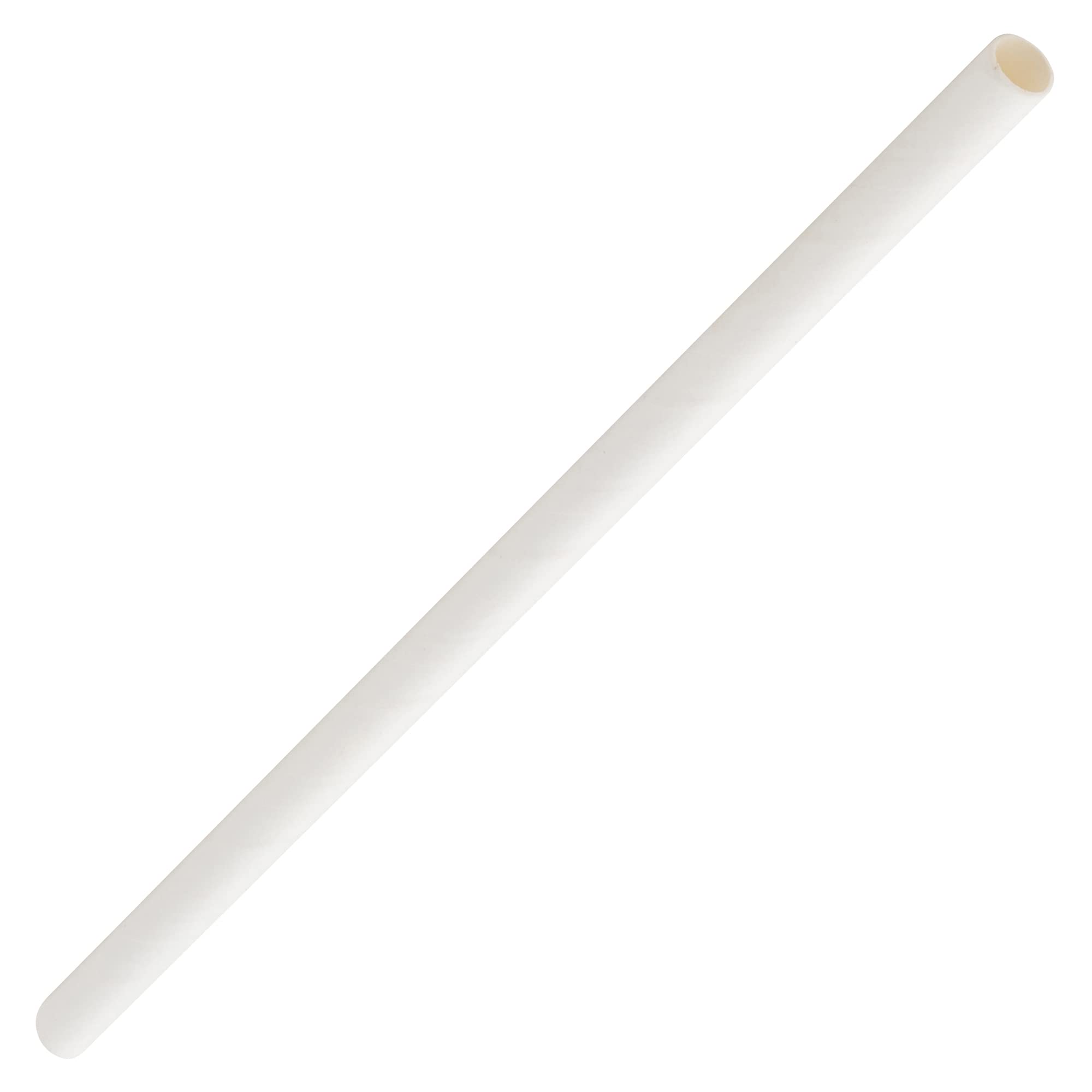Solid Paper Cocktail Straws White 5.5inch-Pack of 250