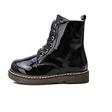 Cierre con cremallera. IZZY Alex Bota de Tobillo para niñas y niños, Color Negro, Talla 28 EU
