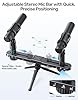 Stereo Array Spacing Bar Microphone Mount Microphone Bar Design for Accurate XY/ORTF | Adjustable Positioning for Two Mics Booms | 3/8“ Thread Stand Connector, Ideal for Podcasters,Vloggers,Musicians #1