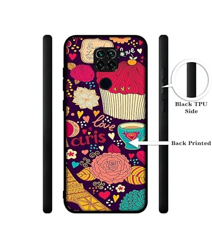 Image of Paris Flower Love Design Premium 2D Printed Metal Back Case Cover for Mi Redmi Note 9 4G