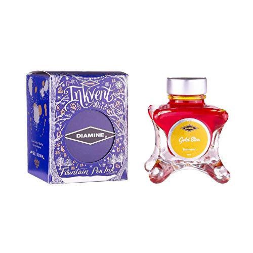 Diamine - Shimmering Fountain Pen Ink, Gold Star, 50ml, Inkvent