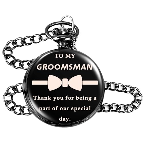 Image of Groomsmen Gifts,Groomsmen Proposal Gift,Pocket Watch for Groomsmen,Groom Gifts,Best Man Gifts from Groom,Groomsman Proposal Gifts,Groom Gifts from Bride,Groomsman Gifts for Wedding,Husband Gifts