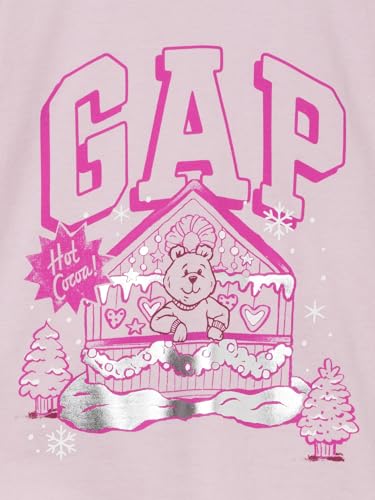 Image of Gap Girls Long Sleeve Logo Tee T-Shirt