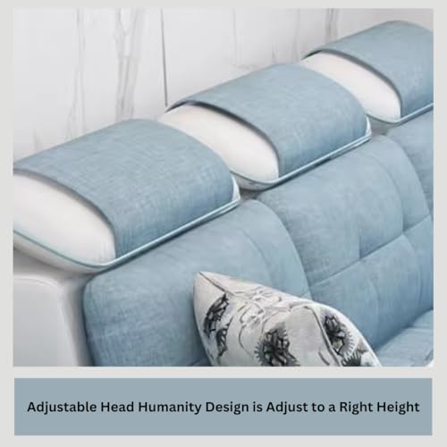 Image of Homax. - Jasmine L Shape Model Attractive Sectional Sofa Set with Stunning Smart Center Table for Living Room,Set of 8 Items.Upholstery-Premium Fabric