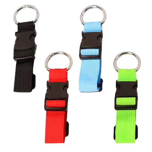 4 Pcs Travel Suitcase Strap, Luggage Nylon Straps Suitcase Belts to Attach Suitcase Bum Bag Extender Strap, Adjustable Strap for Bags