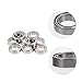 PartyKindom 50pcs Steel Toy Car Bearings for Rc Car Upgrade Compatible Models High-Speed Replacement Parts Bearings
