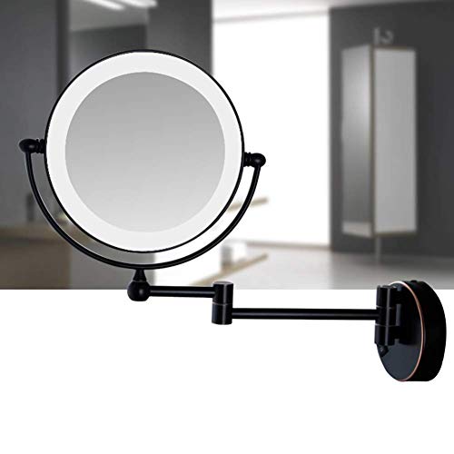 Miroir grossissant 3X télescopique et rotatif pour un maquillage net