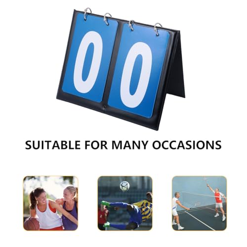 Marcador manual de baloncesto doble cara azul miniatura 7