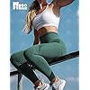 HIGORUN Women Seamless Leggings Smile Contour High Waist Workout Gym Yoga Pants Green L