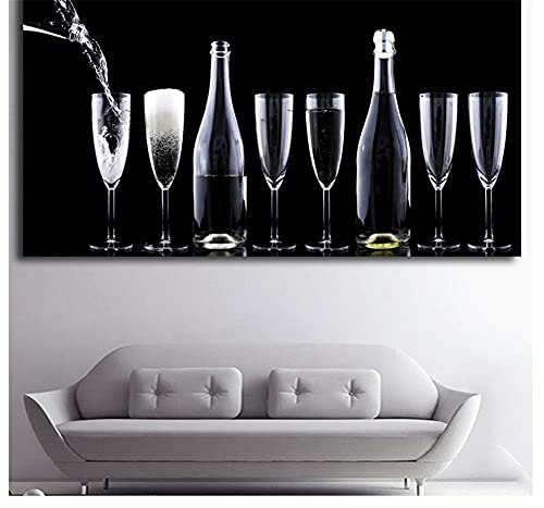 Diamond Painting Verre de Vin Mosaïque Strass 5D Grand Format Square Drill DIY - 2
