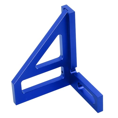 Regla de Ángulo 3D de Aleación de Aluminio Azul miniatura 6