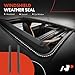 A-Premium 2PCS Front Window Molding Trim Weather Stripping Kit Compatible with Ford Ranger 1999-2011, 6L5Z1021453AA, 6L5Z1021452AA