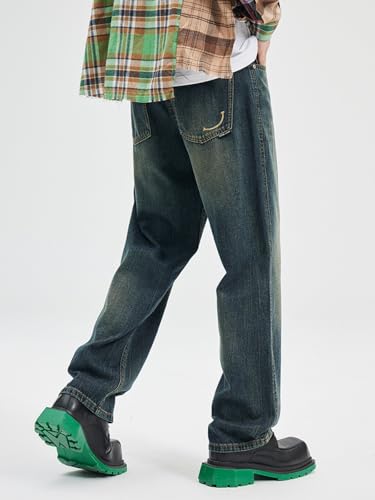 Jeans Pants Trousers Denim Business Commuter Style Men's Versatile Loose Straight Comfortable Casual Wear4