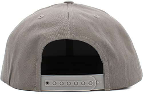 Image of KBETHOS Classic Snapback Hat Blank Cap Underbrim Cotton Wool Blend Flat Visor Adjustable Unisex