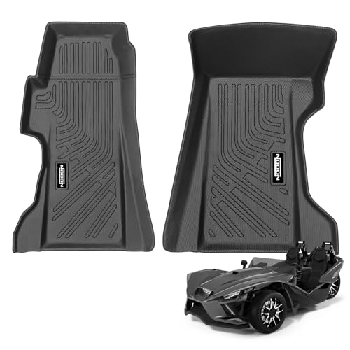 NQOQN Custom Fit Floor Mats for Polaris Slingshot LE R S SL SLR 2020-2025 All Weather TPE Floor Liners Odorless Full Set Interior Accessories