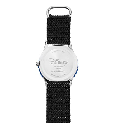 Disney Mickey Mouse Kids' Bezel Stainless Steel Time Teacher Analog Nylon Strap Watch3