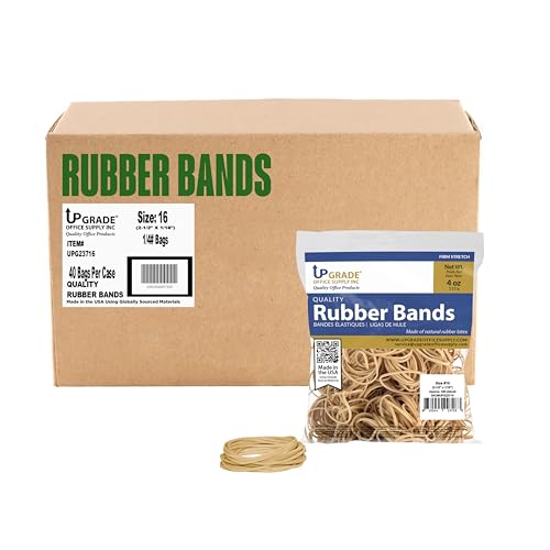 Rubber Bands Size 16, 2-1/2 x 1/16, 18,000 bands, case